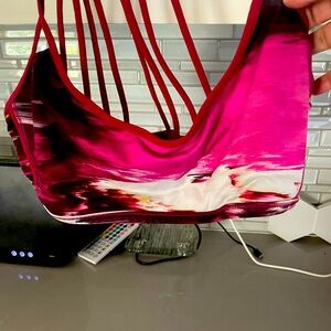 Lululemon sports bra- measurements as shown. Great shape. Size 6 I think